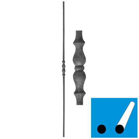 Kovácsolt pálca h1000, b25, D12mm