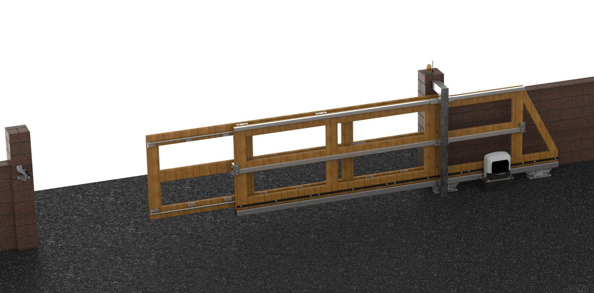 Teleszkópos úszókapu rendszer- 8m nyílás-ig2részes