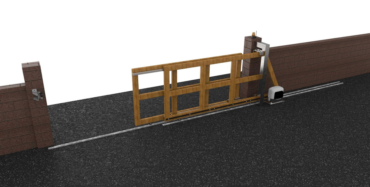 Teleszkópos rendszer 2 részes TOLÓKAPUHOZ 15m-ig,