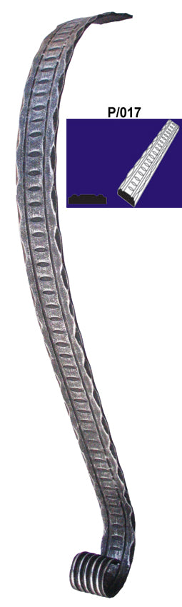 Fogantyú-voluta 180x600, P/017-40x5mm