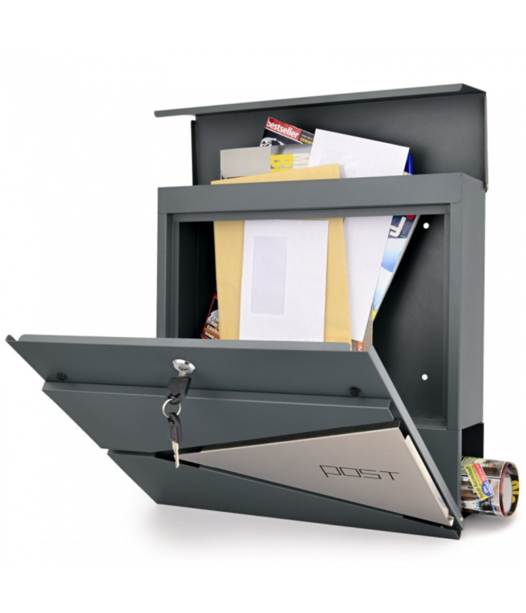 Postaláda, Zn + rozsdamentes, 370x370x100mm