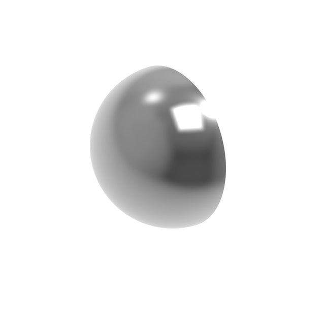 Rozsdamentes félgömb végzáró elem