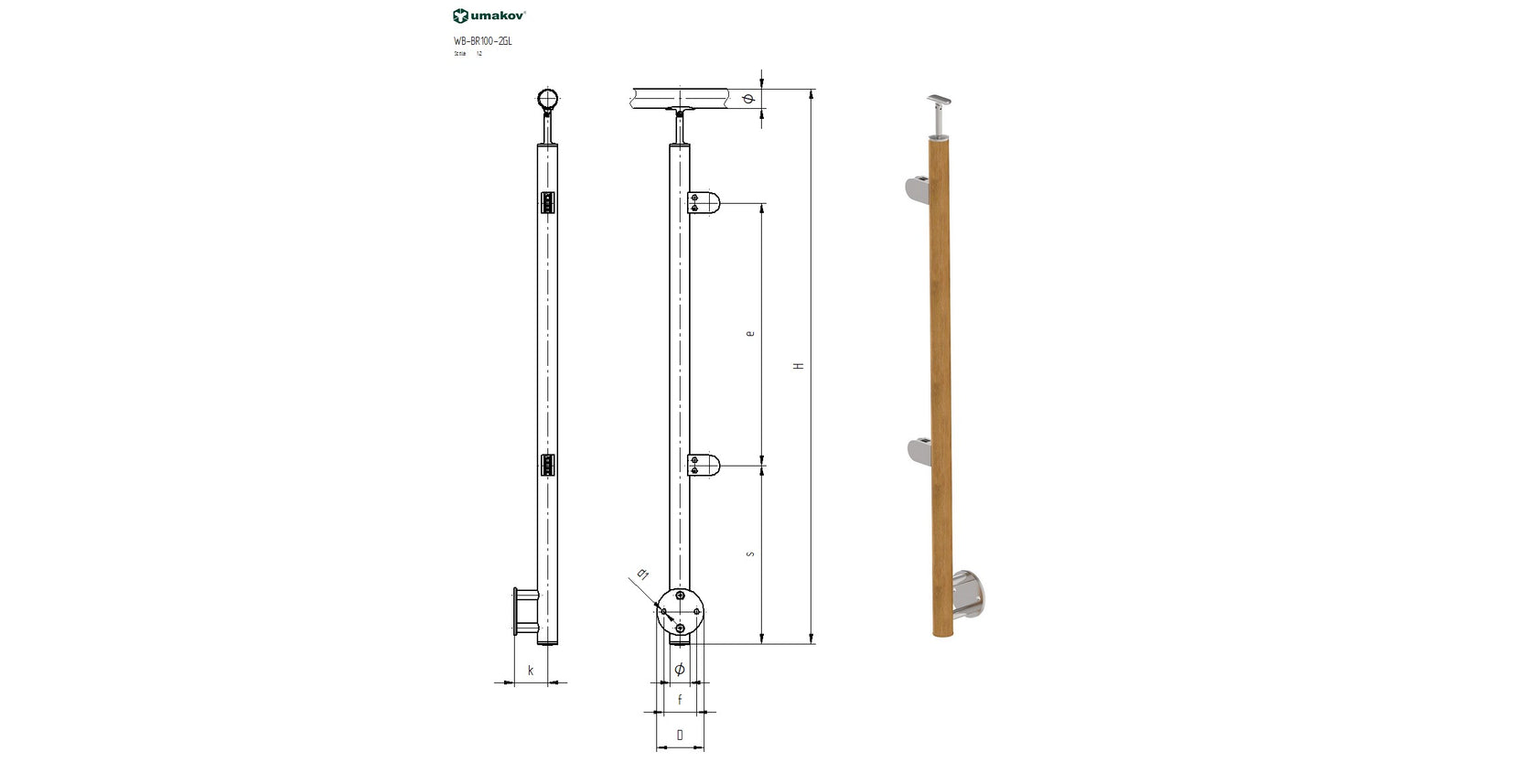 Bükk balos oldali korlátoszlop galériára2üvegfogó