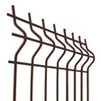 Zváraný plotový panel 3D ZnPVC 2500x1030x4mm hnedá