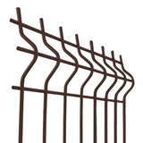 Zváraný plotový panel 3D ZnPVC 2500x1730x4mm hnedá