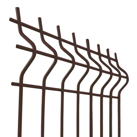 Hegesztett kerítéspanel 3D ZnPVC 2500x1730x4mm barna