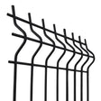Zváraný plotový panel 3D ZnPVC 2500x1730x4mm čierna