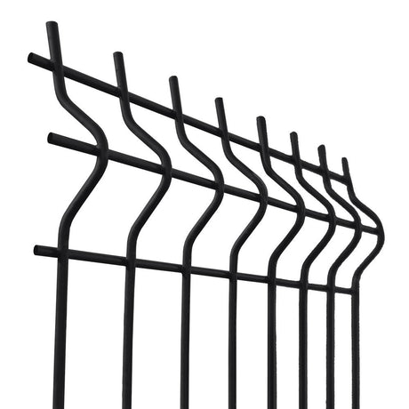Hegesztett kerítéspanel 3D ZnPVC 2500x1730x4mm fekete