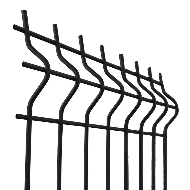 Zváraný plotový panel 3D ZnPVC 2500x1730x4mm čierna