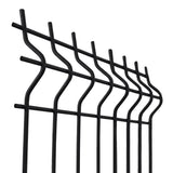 Hegesztett kerítéspanel 3D ZnPVC 2500x1730x4mm fekete