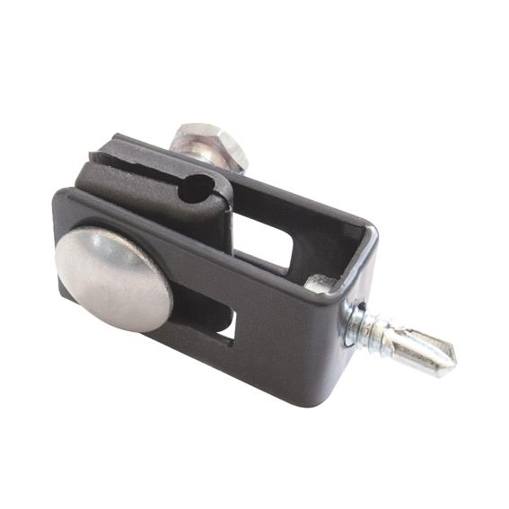 Príchytka zváraného panela "U" ZnPVC antracit