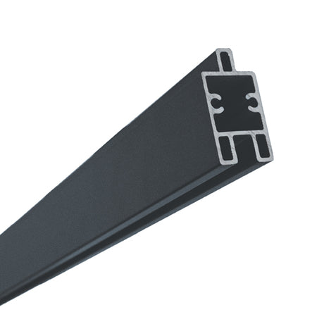 Alsó/dekoratív alumínium léc, 1820 mm antracit WPC kerítés deszkákhoz