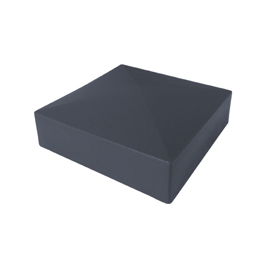 Végzáró, alumínium, antracit, 70x70mm