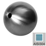 Rozsdamentes gömb vakmenettel