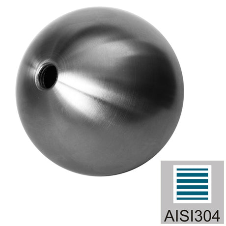 Rozsdamentes gömb vakmenettel