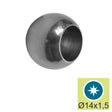Rozsdamentes véglezáró AISI304, D20/d14mm