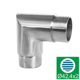 Rozsdamentes szögletes sarokidom kapaszkodóhoz