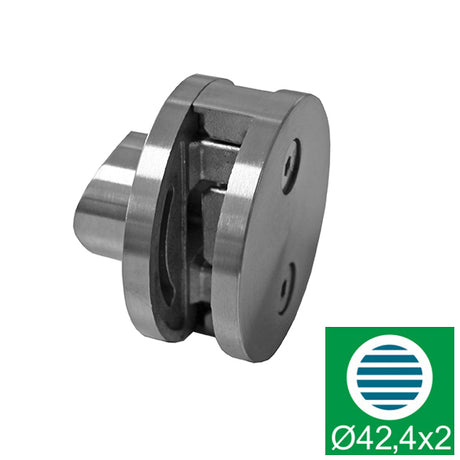 Rozsdamentes pontüvegfogó köroszlopra