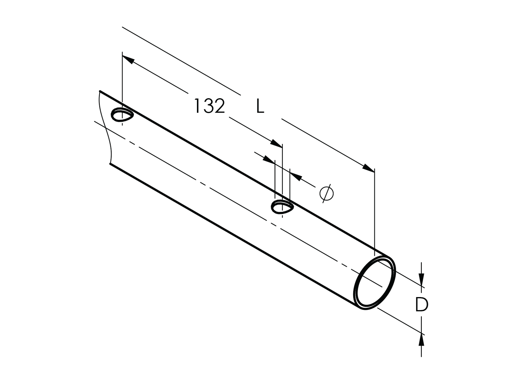 Rozsdamentes, szálcsiszolt, furatolt körszelvény