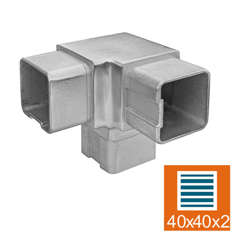 Háromágú sarokidom szögletes kapaszkodóhoz