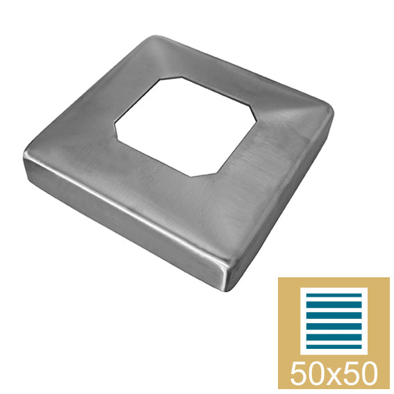 Rozetta - rozsdamentes, szögletes