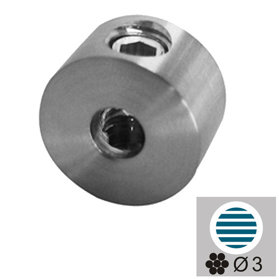 Sodronytartó -feszítésosztó elem AISI304, d3,2m