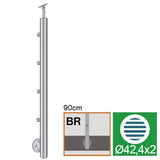 Oldalsó rögzítésű oszlop pálcás korláthoz