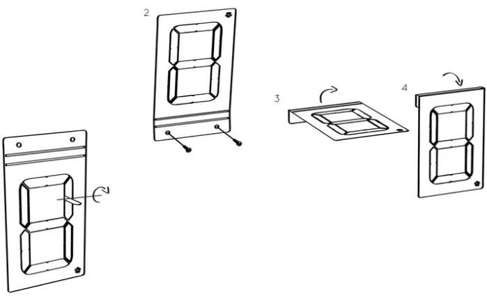 Házszám "7 SEGMENT" 190x110x1 Universal
