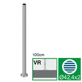 Rozsdamentes félkész oszlop (felső rögzítésű)