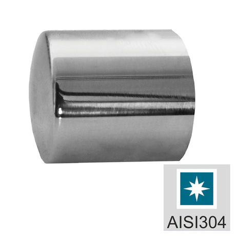 Polírozott hengeralakú véglezáró