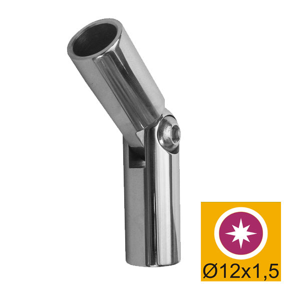 Állítható könyök pálcához, polírozott