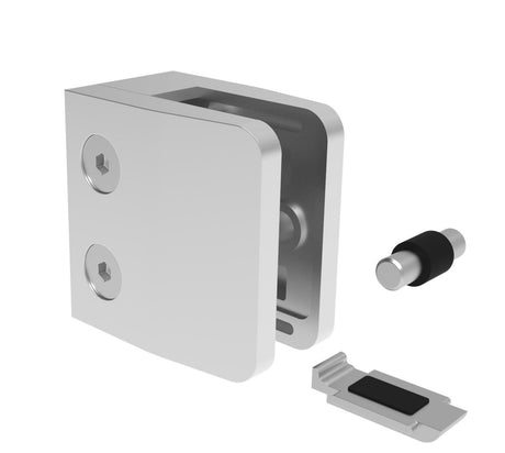 Kültéri rozsdam. üvegtámpontmegfogó-zártszelvényre