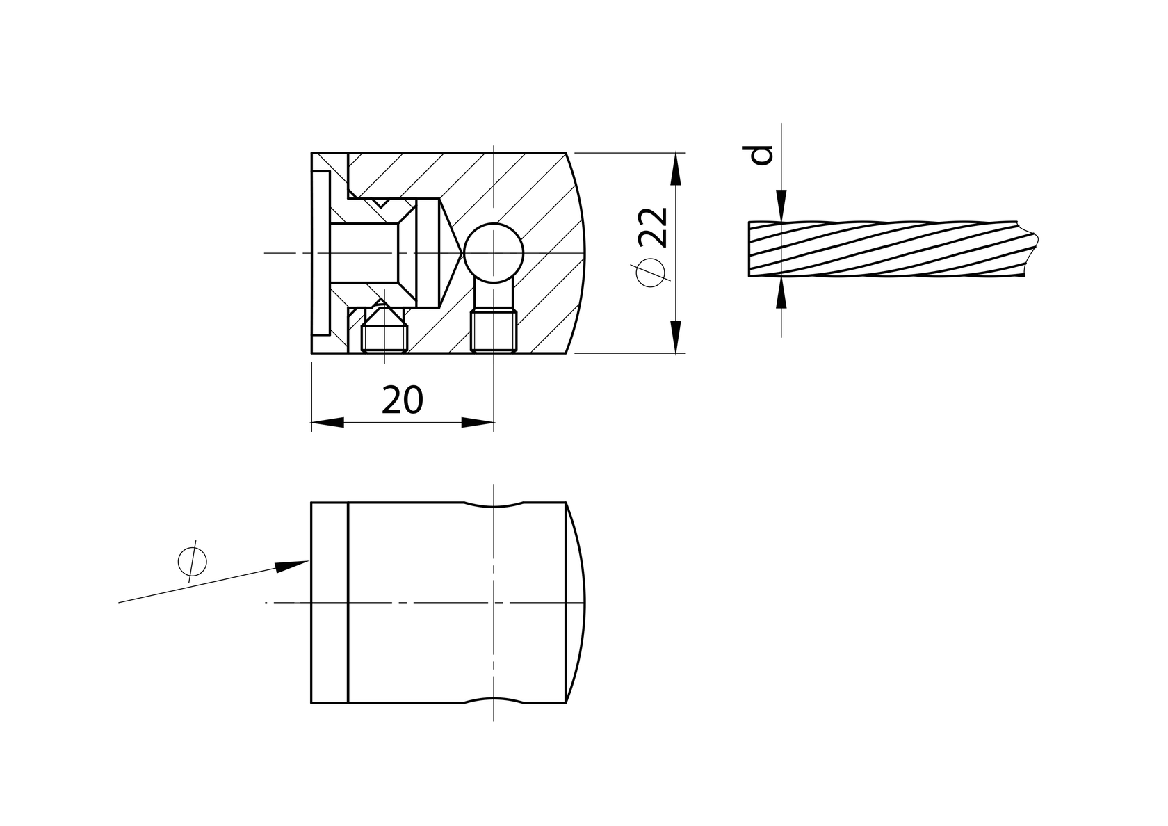 Rozsdamentes sodronytartó zártszelvény oszlopra