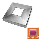 Rozetta - rozsdamentes, szögletes