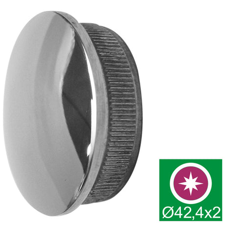 Domború kapaszkodó végzáró - polírozott