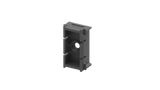 Click-lock connector for facade system, 25 x 25 - Anthracite RAL 7016, 50pcs