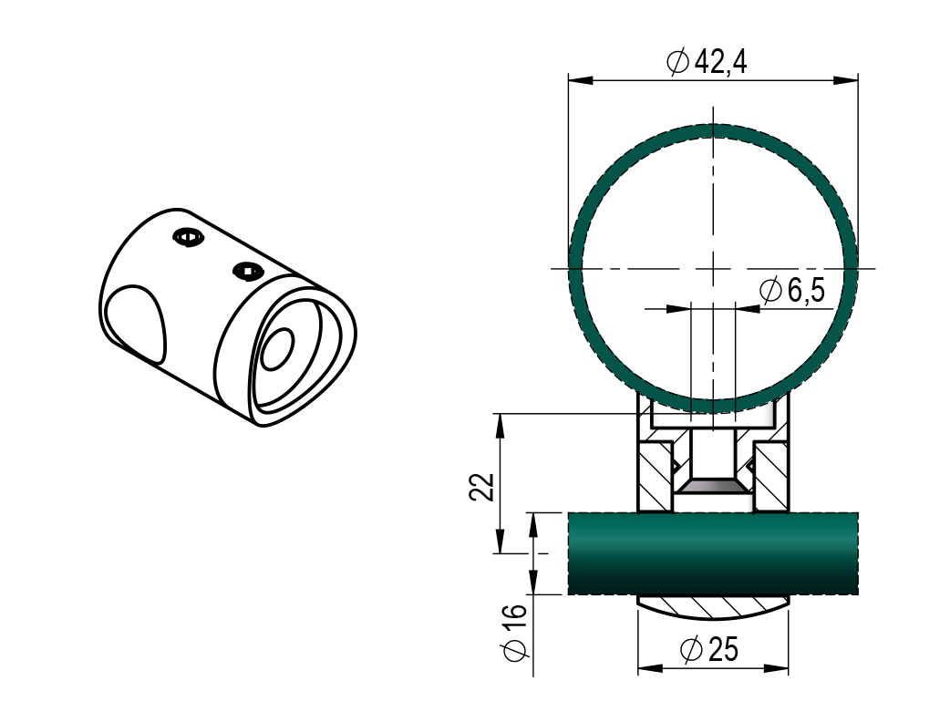 Pálcatartó körszelvényre