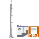 Felső rögzítésű oszlop pálcás korláthoz lépcsőre