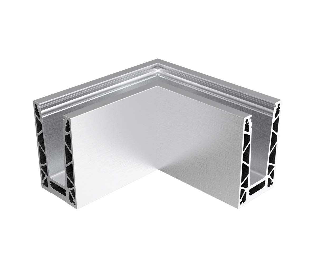 Alumínium profil - belső sarok (3kN)