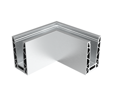 Alumínium profil - belső sarok (3kN)