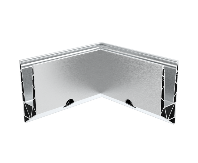 Alumínium profil - belső sarok (fekete)