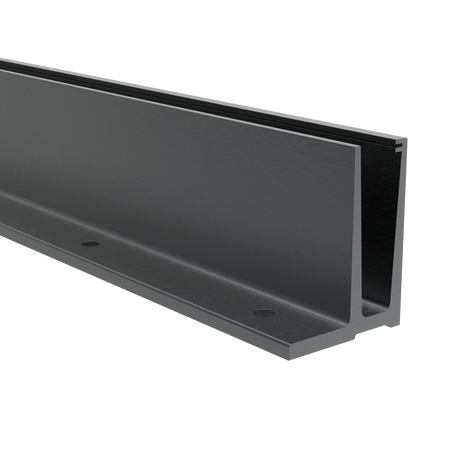 Oldalperemes alumínium profil üvegkorláthoz