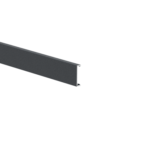 Alumínium homlokzati szegélyléc 25x6-6000mm R7016