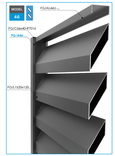 Alumínium U-adapter 50x20-1850mm R7016