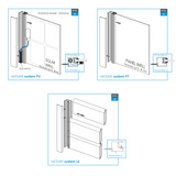 Alumínium kerítés adapter táblás kitöltésekhez 1-8mm - 6000mm