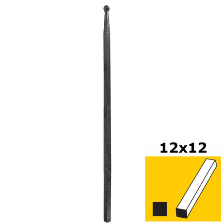 Pálcahegy golyóval h500, b14, n12x12mm