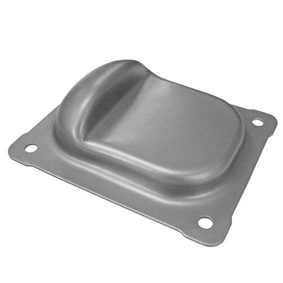 Rozsdamentes kapuütköző szárnyaskapukhoz 120x100mm