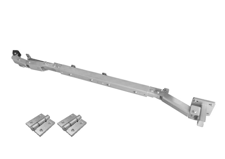 Horganyzott  összecsukós vasalat szárnyas kapuhoz