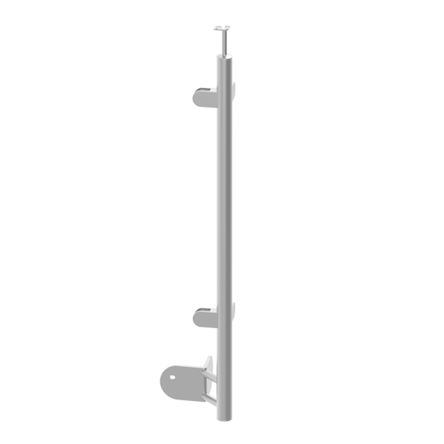 Oldalsó rögzítésű, középső oszlop üvegkorláthoz