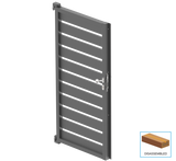 Egyszárnyú kapu 1,025x1,85m 20x100 R7016 kitöltéssel - készlet